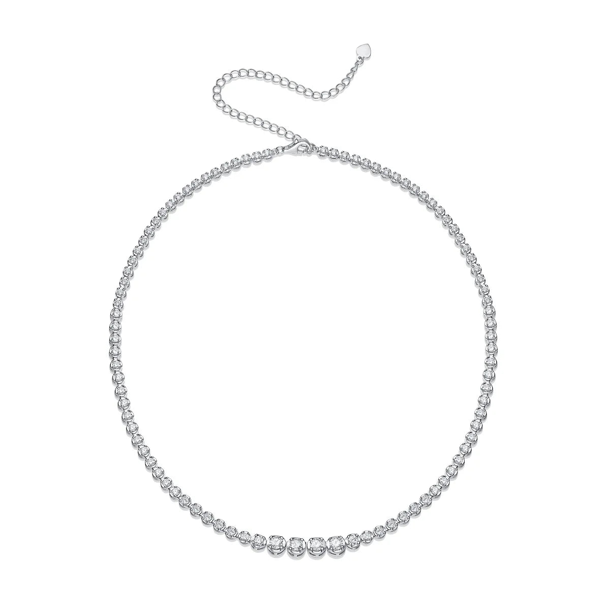 Lyee Cyee 925 silver moissanite necklace 4mm casua