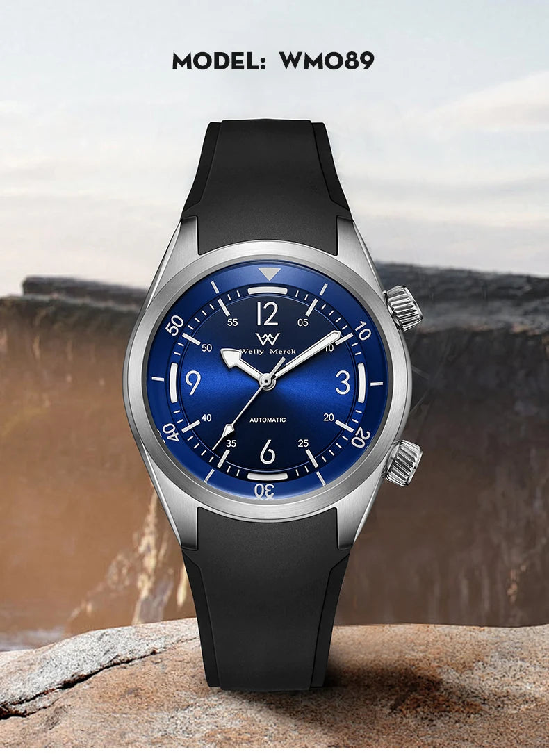 WM Watch Automatic Mechanical Watches Water Resist