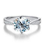 S925 Sterlingsilber Brillant 1 Karat VVS1 Rund