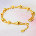 14k Gold Figaro Chain Bracelet for Women Gift