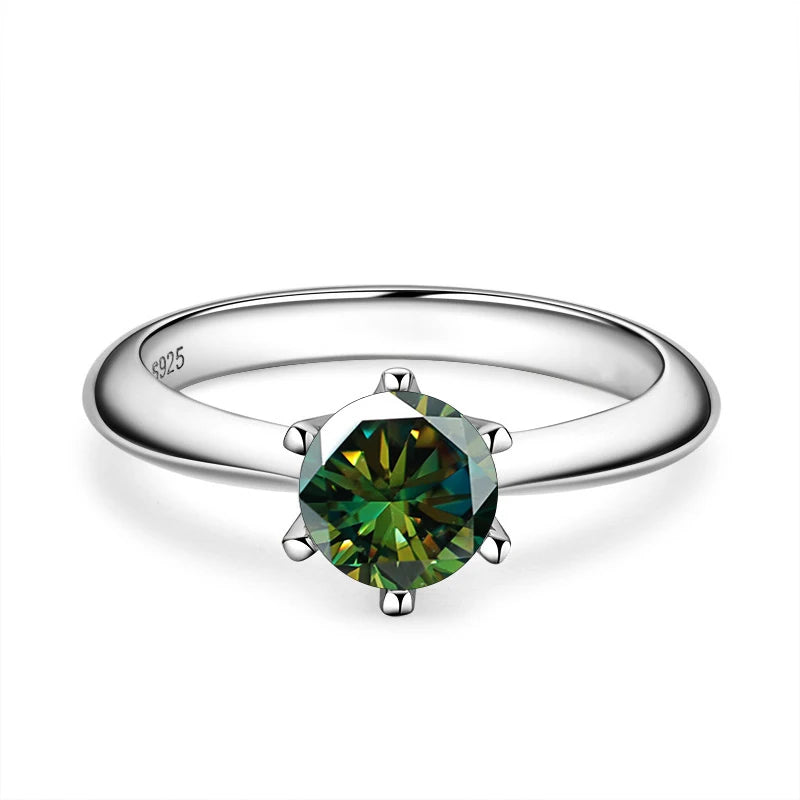 GRA Certified Moissanite Ring VVS1 Lab Diamond