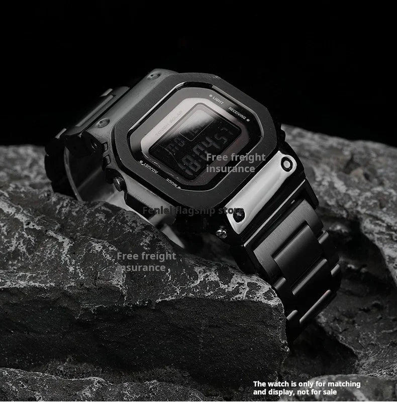 Quick Metal Modified watchband Case Suit For Casio.
