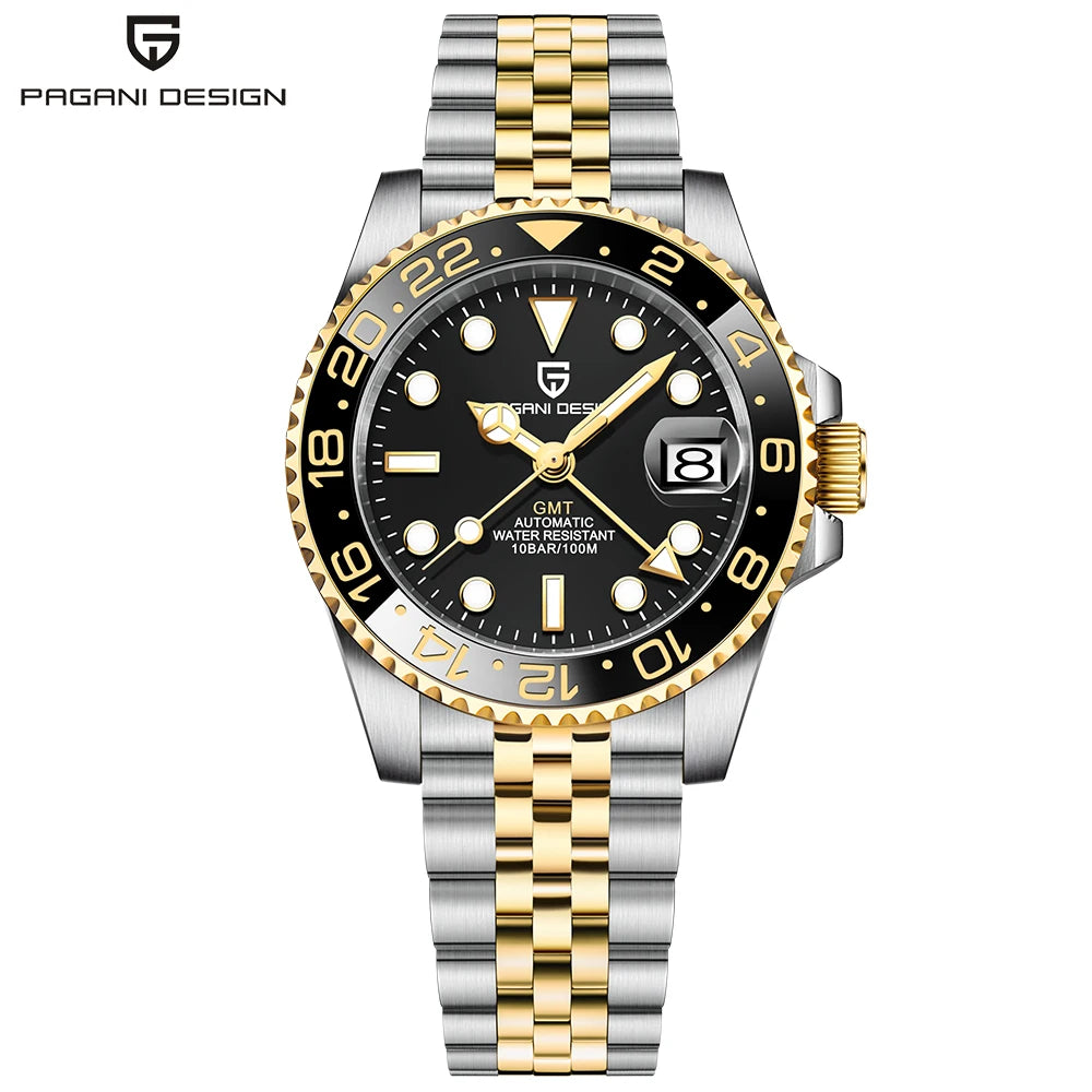 Pagani Design 40MM Ceramic GMT Automatic Watch