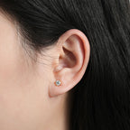 Lnngy 0.3-2CT Moissanit-Ohrstecker für Damen