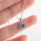 JoyceJelly 1 CT Real Moissanite Pendant Necklace For