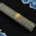 Falair Fashion Copper Plated Gold Zirconia Jewelry Set