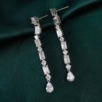 Cosya 6.8CT Full Moissanite Long Drop Earrings.