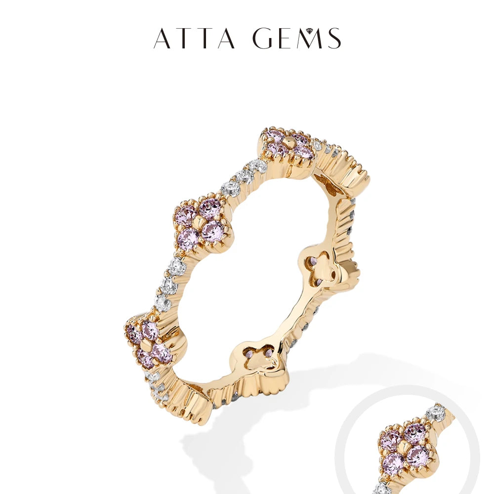 Attagems Eternity Dvvs1 Moissanite Ring for Women.