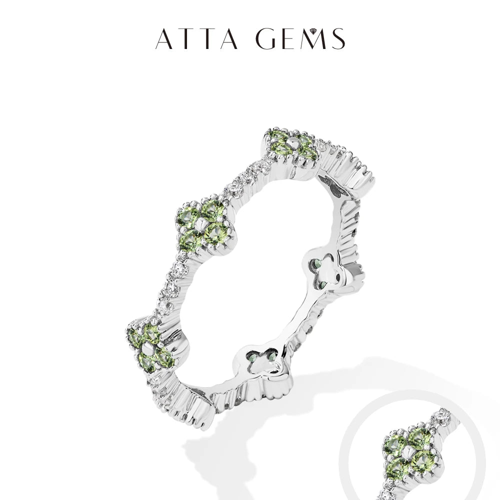 Attagems Eternity Dvvs1 Moissanite Ring for Women.