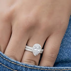 925 Sterling Silver New Women Ring Set Jewelry