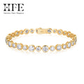 HFE 4.5mm Round Moissanite Tennis Bracelet S925