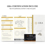 0.5ct GRA Moissanite Necklace for Women Sparkling