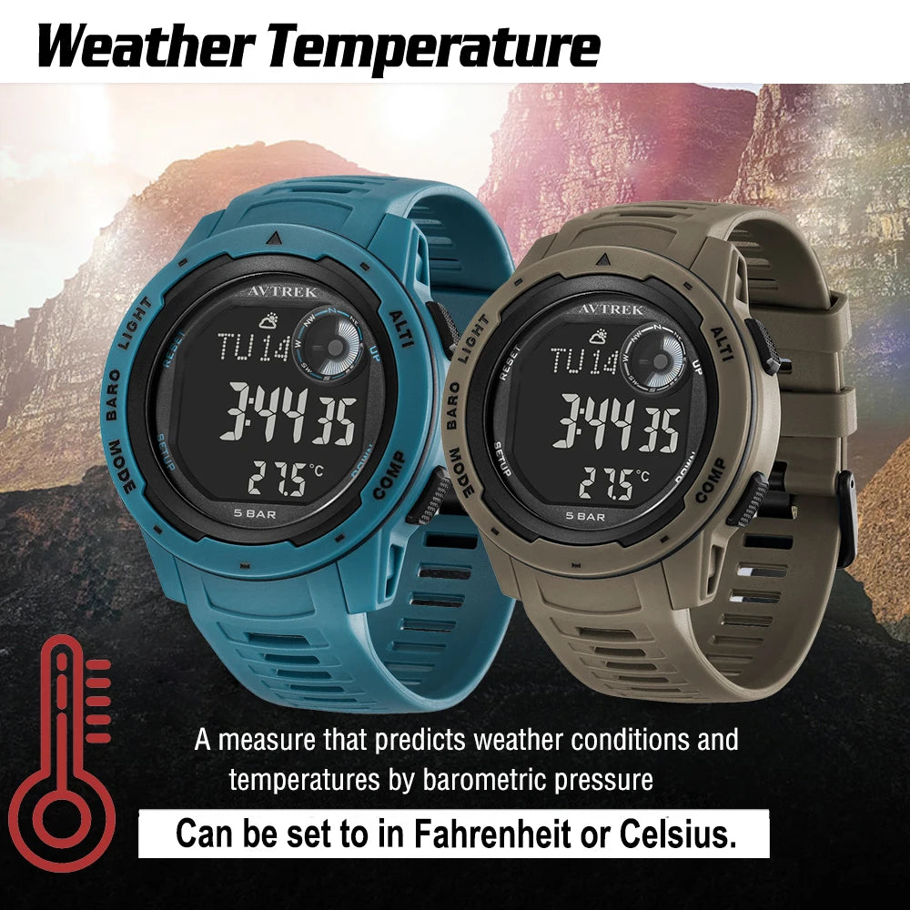 Avtrek Outdoor Digital Sports Watch Pedometer