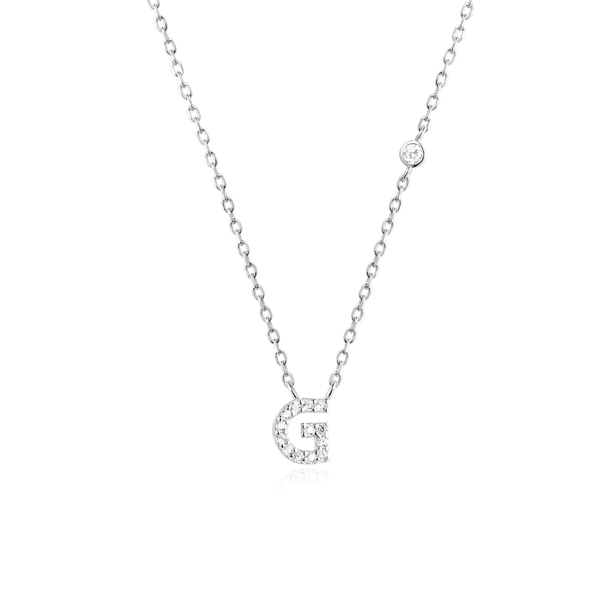 ANDYWEN 925 Sterling Silver Gold Small 26 Letters A- Z - Silver G