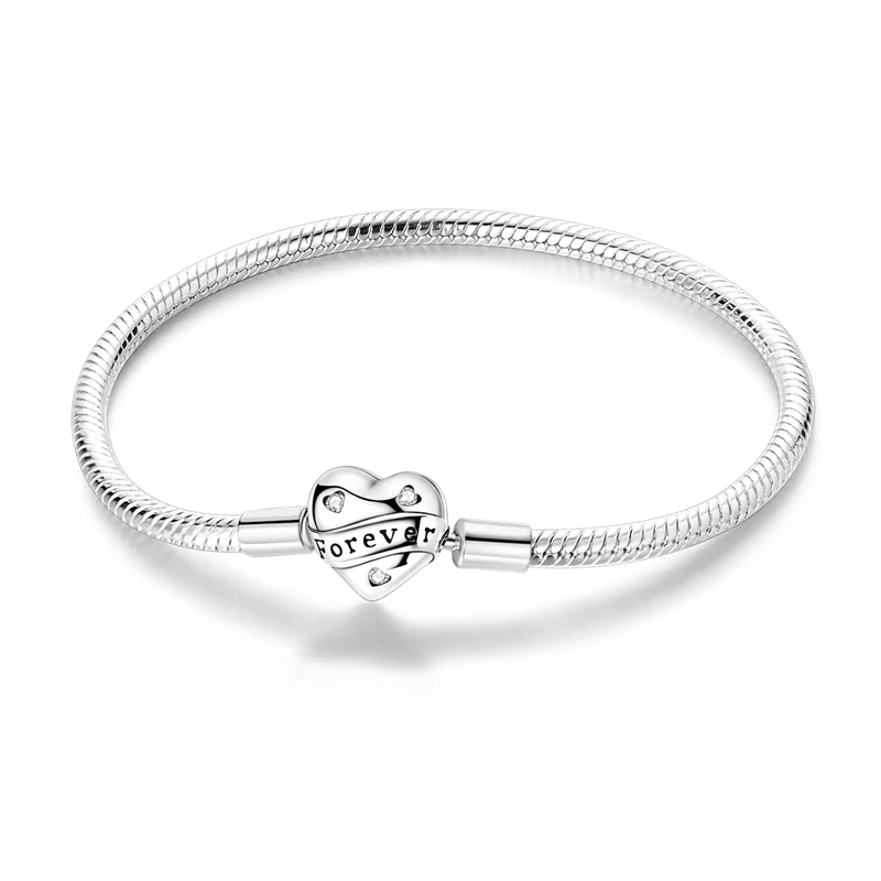 925 Sterling Silver Bracelets 17-20CM Original Golden - KTB141 / 20cm / United States, KTB141 / 18cm / United States, KTB141 / 19cm / United States, KTB141 / 17cm / United States
