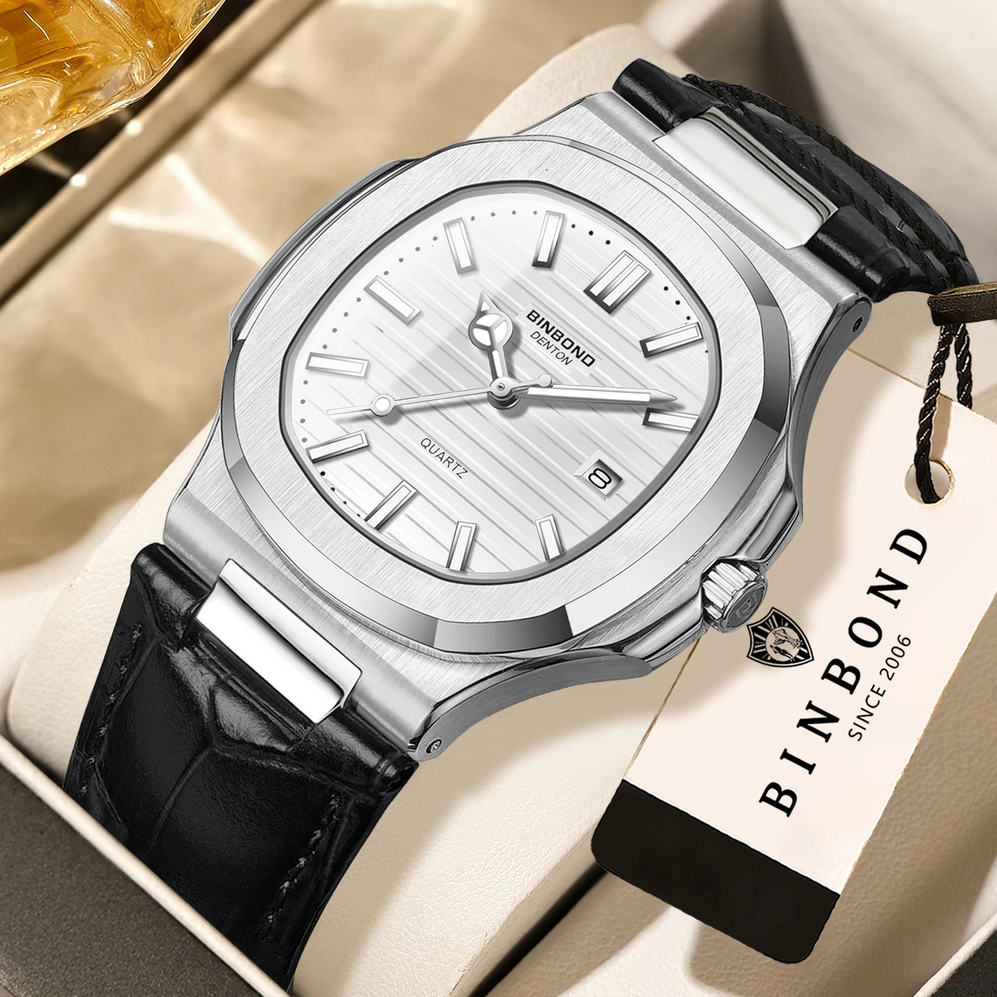BINBOND precise quartz wristwatches for men luxury - 2