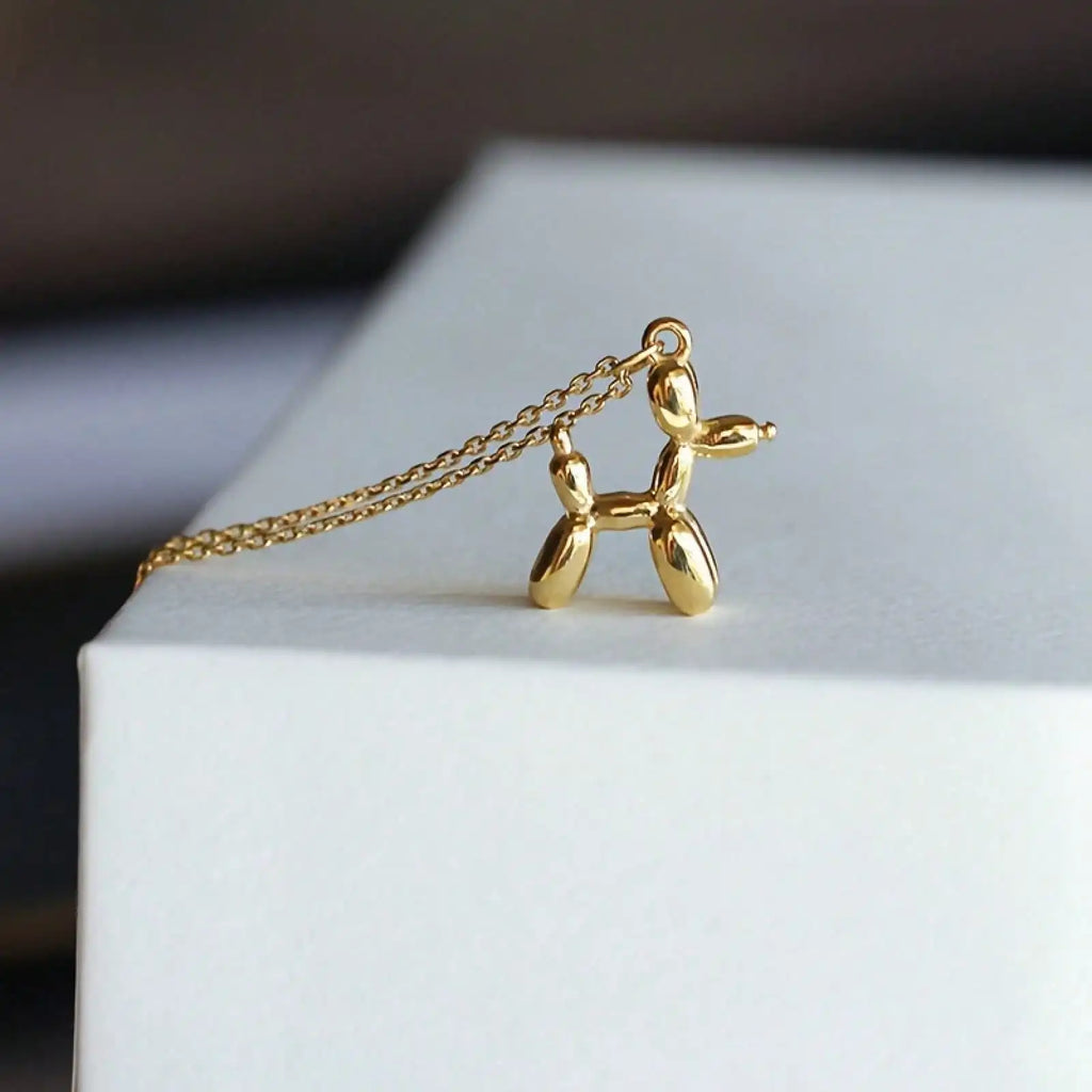 Ladies Fashion New Simple Hip Hop Balloon Dog Pendant