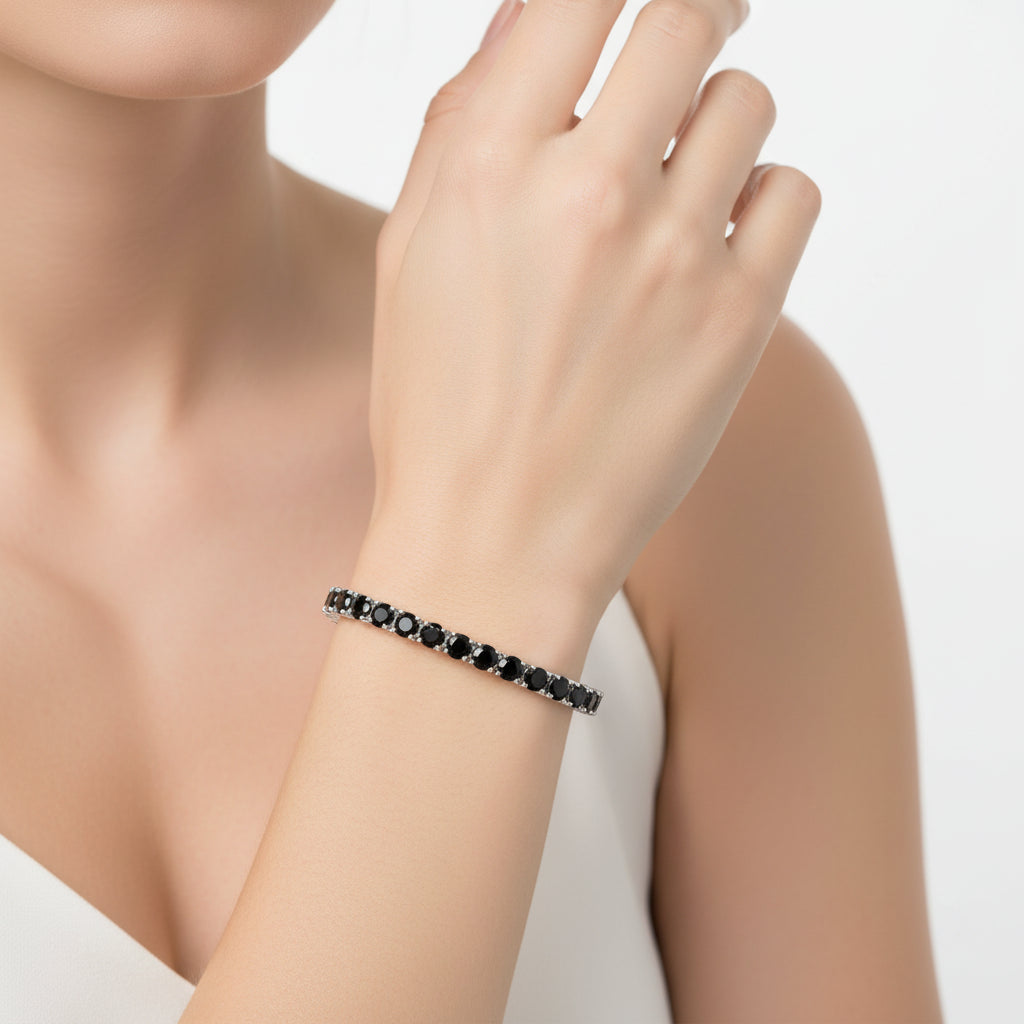 EUREKA  Hip Hop Tennis Bracelet Zirconia Copper
