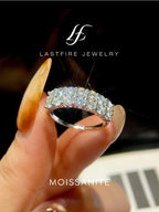 Luxury 1.4ct D Color Moissanite Diamond Ring for Women