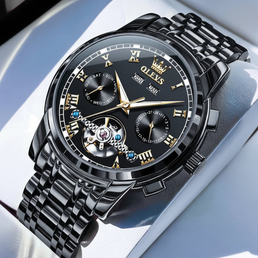 OLEVS 6607+6602 Original Men Women Watch Luxury Brand - Man 1 / United States, Man 1 / China Mainland