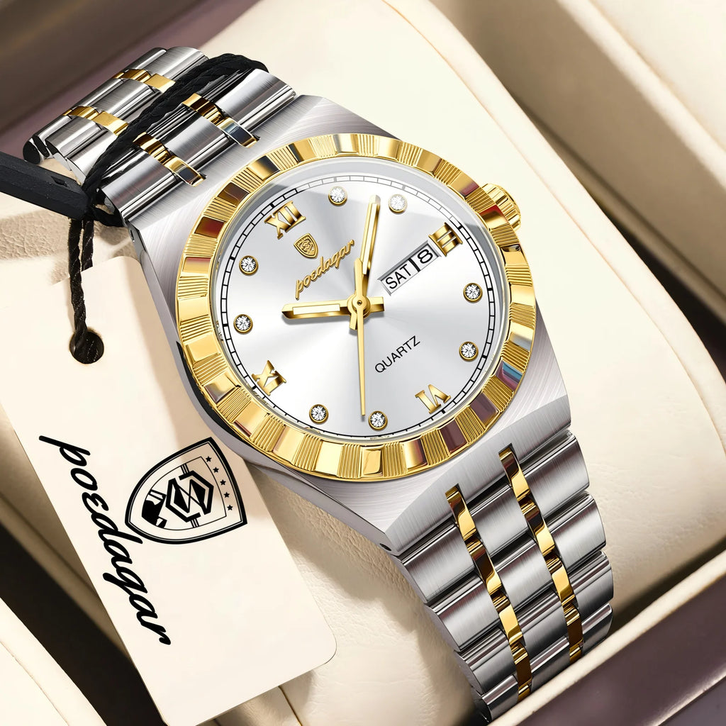 Poedagar Casual Ladies Watch Luminous Waterproof