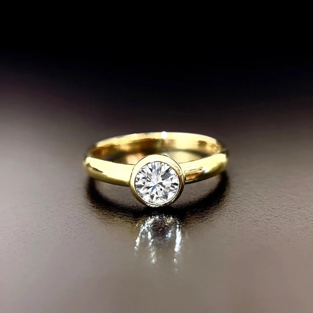 Real 14k Gold Diamond Ring for Women To Join Party
