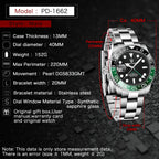 Montre automatique Pagani Design 40MM en céramique avec fonction GMT