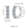 BAMOER Elegant Moissanite Stud Earrings