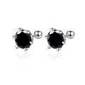 Gica Gema 0.5-2ct Moissanite Screw Stud Earrings D - black / 0.5ct and 0.5ct, black / 0.8ct and 0.8ct, black / 0.2ct and 0.2ct, black / 0.3ct and 0.3ct, black / 1ct and 1ct, black / 2ct and 2ct