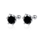 Gica Gema 0.5-2ct Moissanite Screw Stud Earrings D - black / 0.5ct and 0.5ct, black / 0.8ct and 0.8ct, black / 0.2ct and 0.2ct, black / 0.3ct and 0.3ct, black / 1ct and 1ct, black / 2ct and 2ct