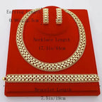 Dubai Luxury Handmade Women Jewelry Set 18k Gold-P.