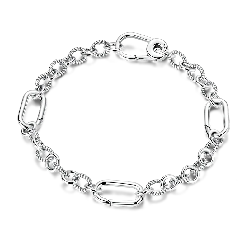 925 Sterling Silver Bracelets 17-20CM Original Golden - KTB144 / 20cm / United States, KTB144 / 18cm / United States, KTB144 / 19cm / United States, KTB144 / 17cm / United States