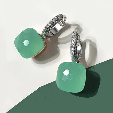 Pure 925 Sterling Silver Candy Style 21 Colors Pink - Emerald