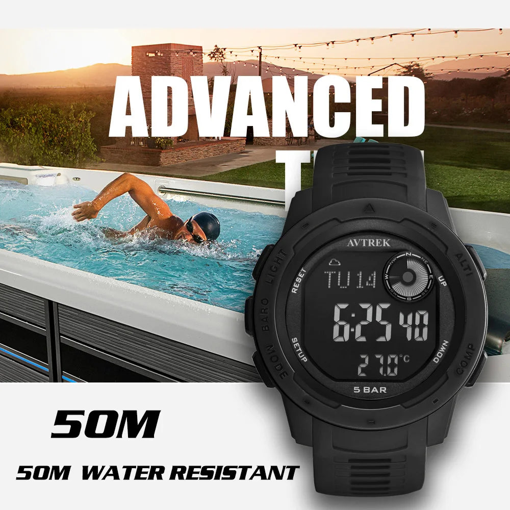 Avtrek Outdoor Digital Sports Watch Pedometer