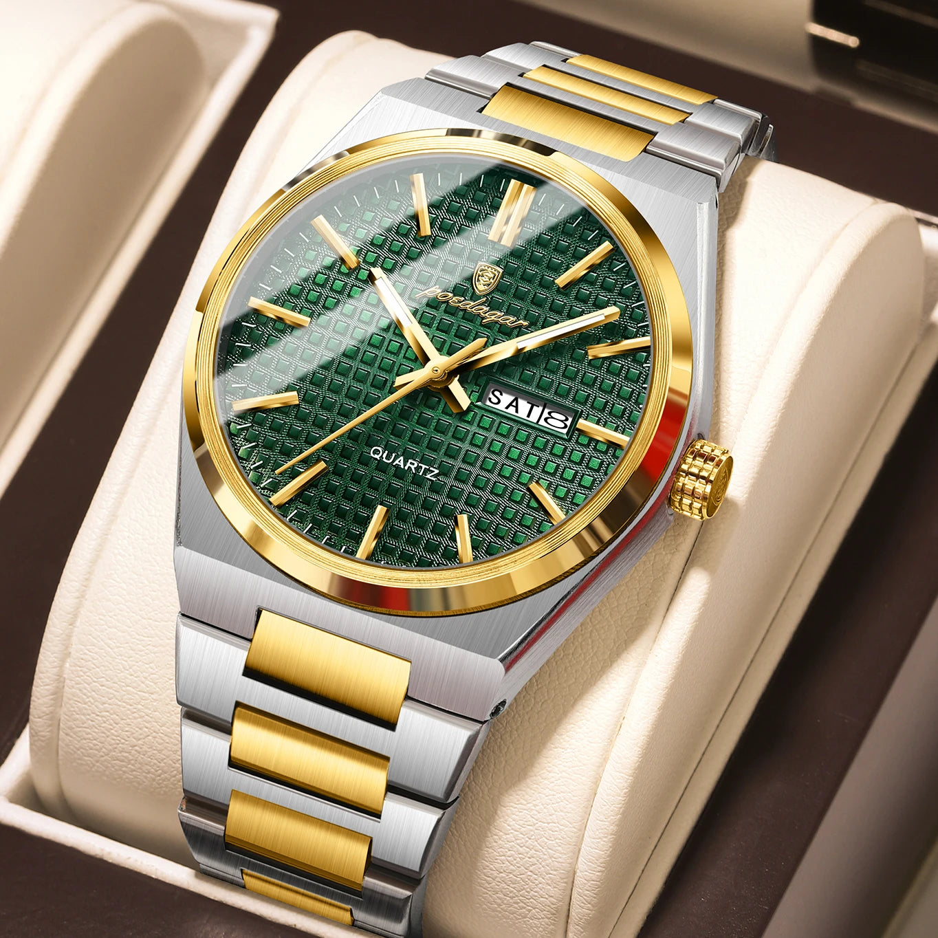 Poedagar Original Luxury Men Clock Waterproof