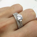 LYEE CYEE Elegant Wedding Engagement Couple Rings Set