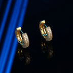 D Color Full Moissanite Hoop Earrings For Women.