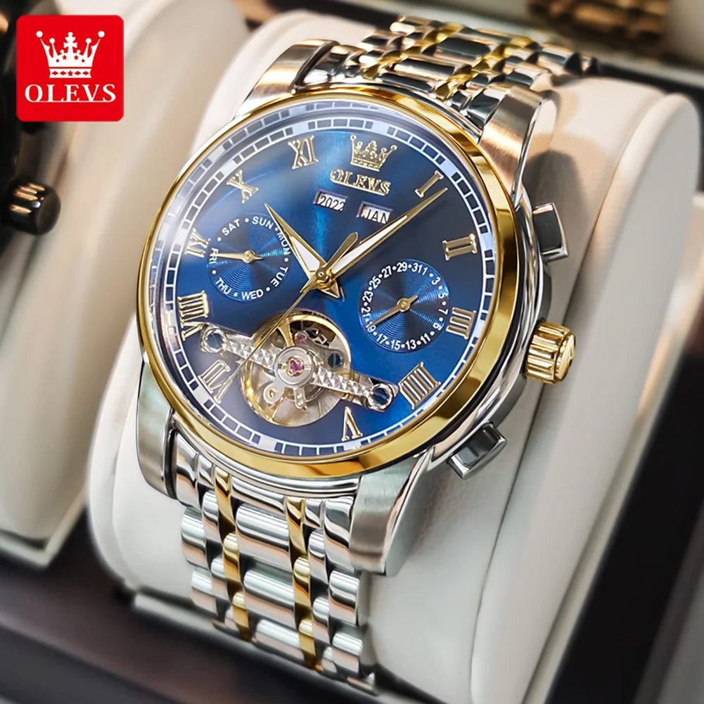 Olevs Automatic Mechanical Watch for Men Date