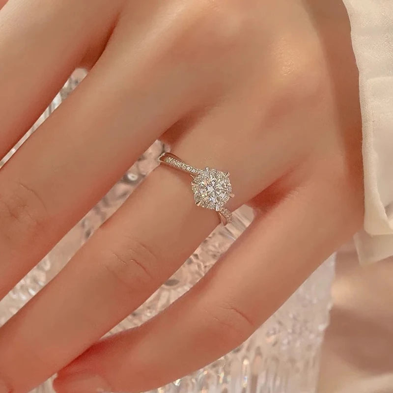 TEN Carats 0.5-1CT S925 sterling silver Moissanite.