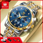 Olevs 2858 Men's Watches Stainless Steel Waterproo.