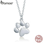 Bamoer HOT Sale Gold Silver Cat Paw Necklace Dog.