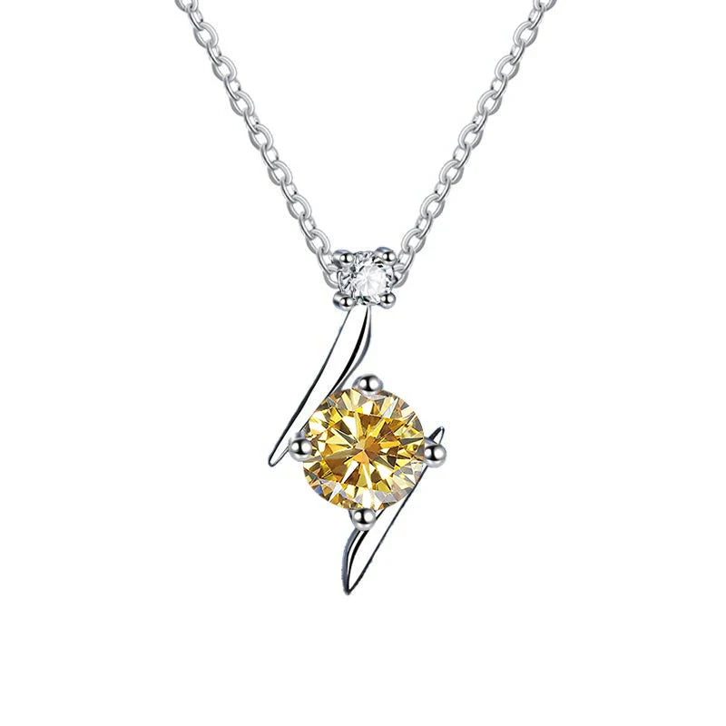 1.0 carat women moissantie pendant necklace for.