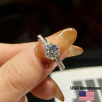 S925 Sterlingsilber Brillant 1 Karat VVS1 Rund
