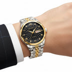 Dianpai Automatic Mechanical Watch with Stainless - Black / United States, Black / Germany