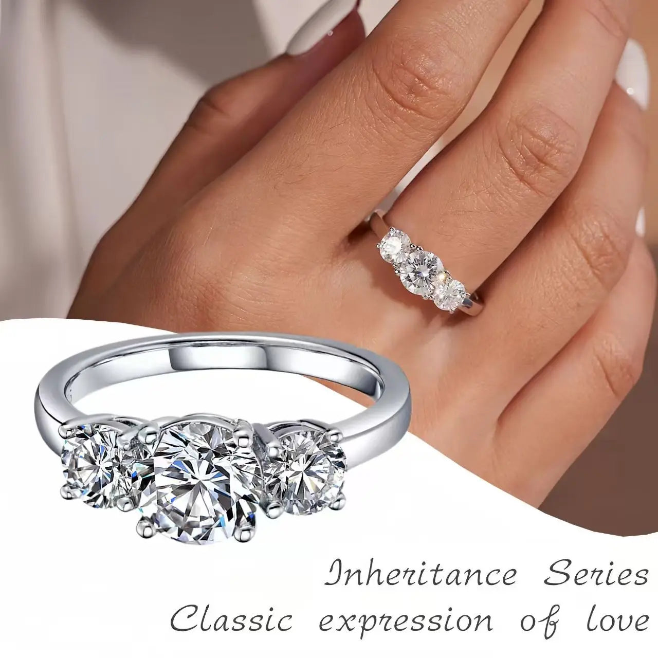 Hot Selling 925 Sterling Silver Colorful 3 Cz