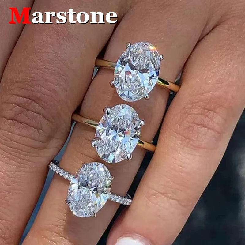 1-3CT Moissanite D Color VVS Diamond Women's Oval