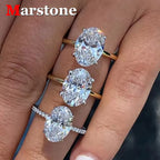 1-3CT Moissanite D Color VVS Diamond Women's Oval