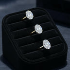 1-3CT Moissanite D Color VVS Diamond Women's Oval