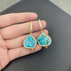 Raw Unique Irregular Turquoise Crystal Jewelry