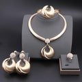 Dubai Jewelry Set For Women Silver Plated Luxury - Gold
